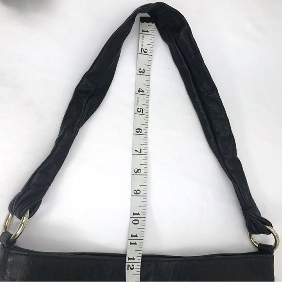 Paolo Masi 100% Black Leather Convertible Shoulder Bag / Clutch - Picture 16 of 16